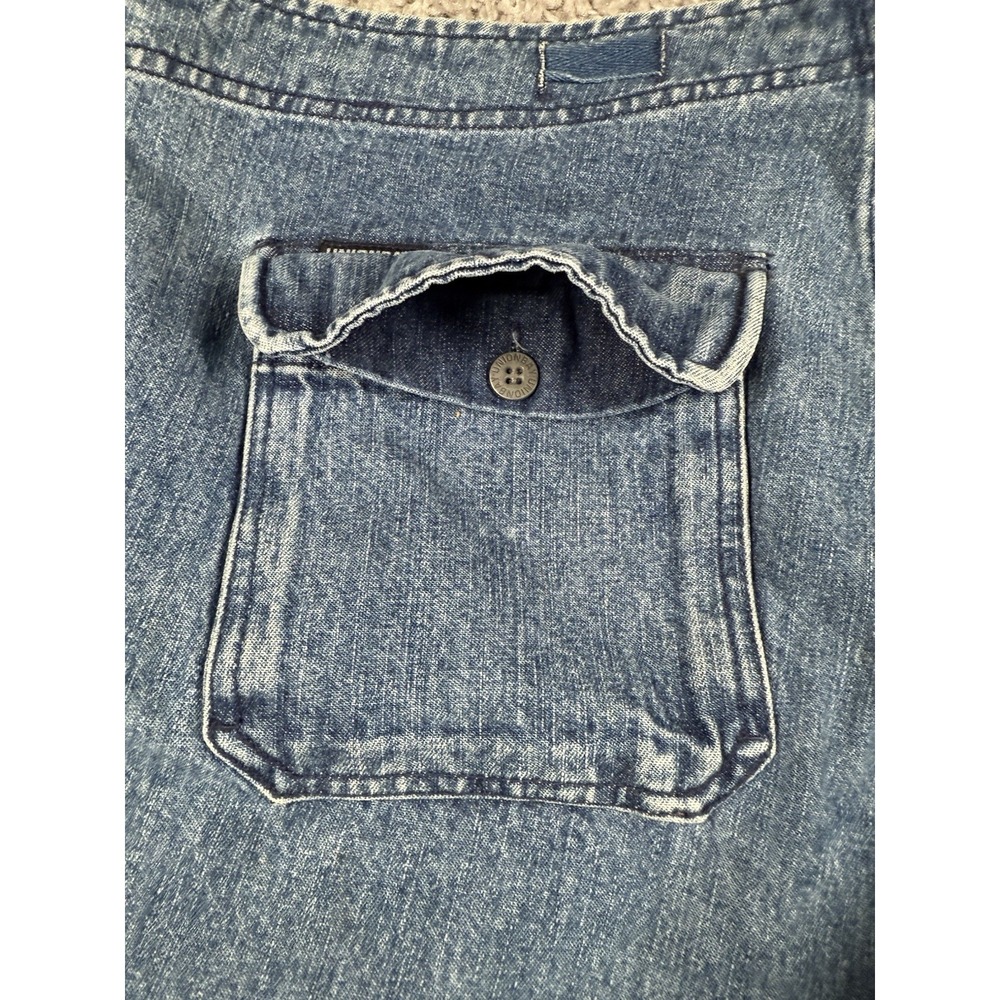 Vintage‎ Y2K Union Bay Contrast Stitch Denim Drawstring Cargo Shorts Womens 13 - Picture 16 of 16